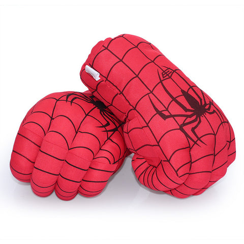 13'' 33cm Hulk Smash Hands + Spider-Man Plush Gloves Spiderman Performing Props Toys