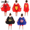 1 Cape + 1 Mask Kids Superhero Capes Superman Batman Spiderman