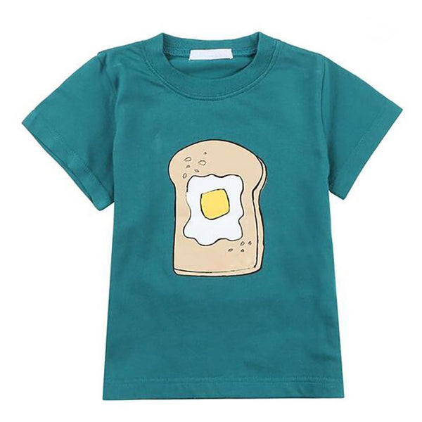 Summer Children Boys T-shirt Cartoon Pattern Short Sleeve Tops Kids T-Shirt Tees boys clothes