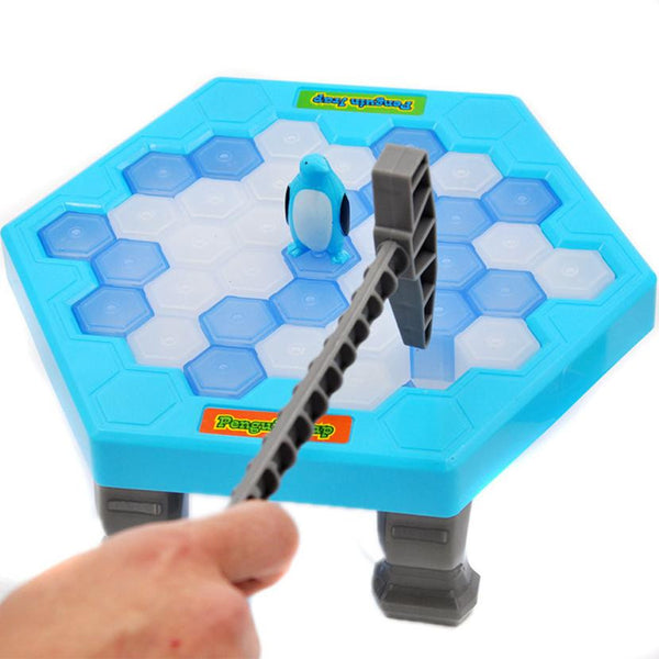 Penguin Ice Kids Puzzle Game Break Ice Hammer Trap Party Toy