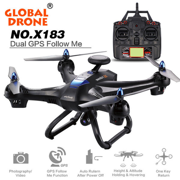 RC Drone toy Global Drone X183 With 5GHz WiFi FPV 1080P Camera GPS Brushless Quadcopter Kids toy