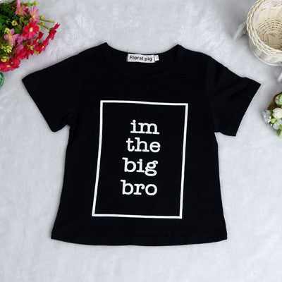 Summer 100% Cotton Children Short Sleeve T-Shirts Kids Clothing Cartoon Tops