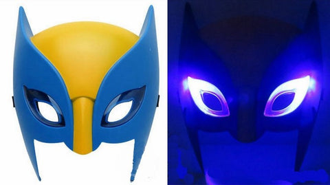 Plastic  Avengers  Marvel Super Hero X-Men  Wolverine Electronic Luminous Glow Mask