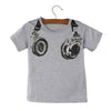 Boy Kids Summer Casual Headphone Short Sleeve TShirt Tees Clothes