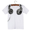 Boy Kids Summer Casual Headphone Short Sleeve TShirt Tees Clothes