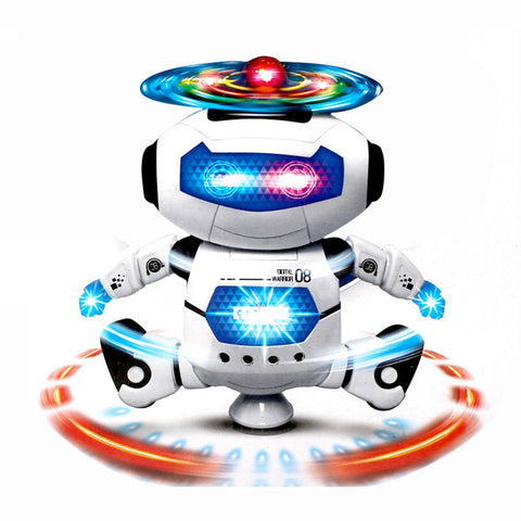 Electronic Walking Dancing Smart Space Robot Astronaut Kids Music Light Toys