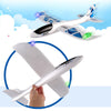 Foam Throwing Glider Inertia Led Night Aircraft Toy Hand Launch Airplane Model