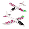 Foam Throwing Glider Inertia Led Night Aircraft Toy Hand Launch Airplane Model