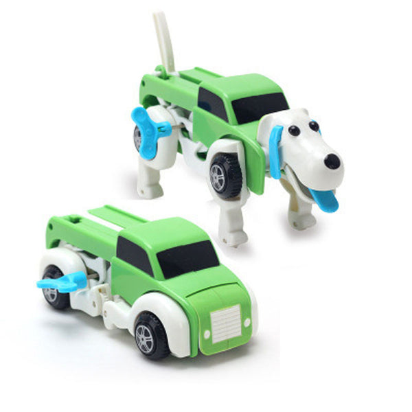 The Dog Car Transformer Novelty Clockwork Deformable Car Dog Kids Toy