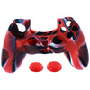 1PC Silicone Case Cover +2PC Rocker Cap For Playstation PS4 Controller