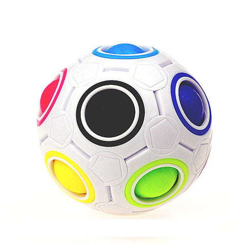 Stress Reliever Rainbow Magic Ball Plastic Cube Twist Puzzle Toys