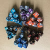 7pcs/Set TRPG Game Dungeons & Dragons Polyhedral D4-D20 Multi Sided Acrylic Dice