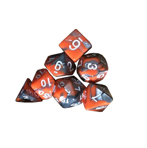 7pcs/Set TRPG Game Dungeons & Dragons Polyhedral D4-D20 Multi Sided Acrylic Dice