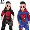 Children Clothing Marvel Comic Spiderman Set Sport Suit 2 Pcs