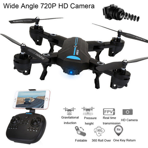 Mini A6 Foldable With Wifi FPV HD Camera 2.4G 6-Axis RC Quadcopter Drone Toys