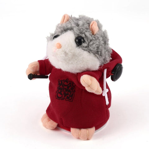 Interactive Funny Talking Music DJ Hamster Plush Toy Sound Record Hamster Animal Educational Toy